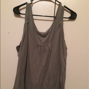 Olive green nursing shirt